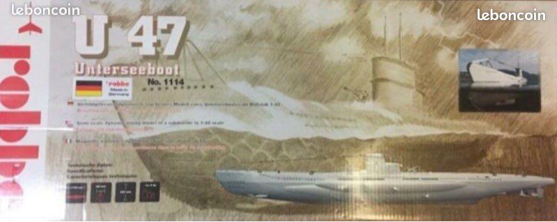 Maquette sous-marin Robbe U 47 neuve (image 3)