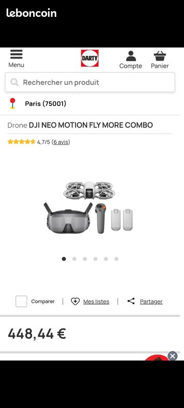 Drone DJI neo motion fly more combo (image 3)