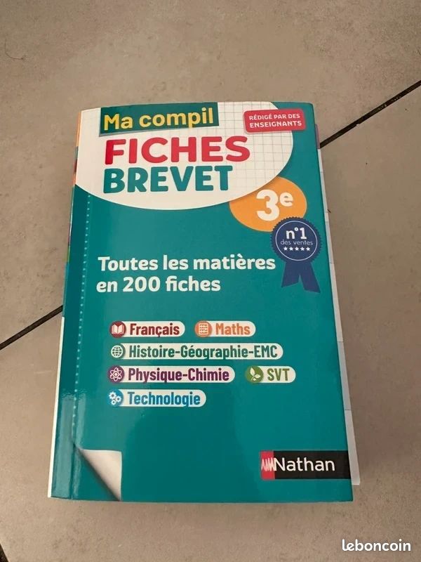 Fiches brevet toutes matières 2026 (image 1)