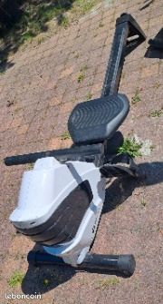 Rameur Pliable Pour La Maison - Capacité 120 Kg, 3 Niveaux De Résistance, Moniteur LCD - Idéal Pour Entraînement Complet Cardio Et Musculaire