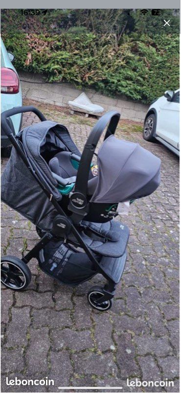 Poussette + base + cosy britax romer (image 5)
