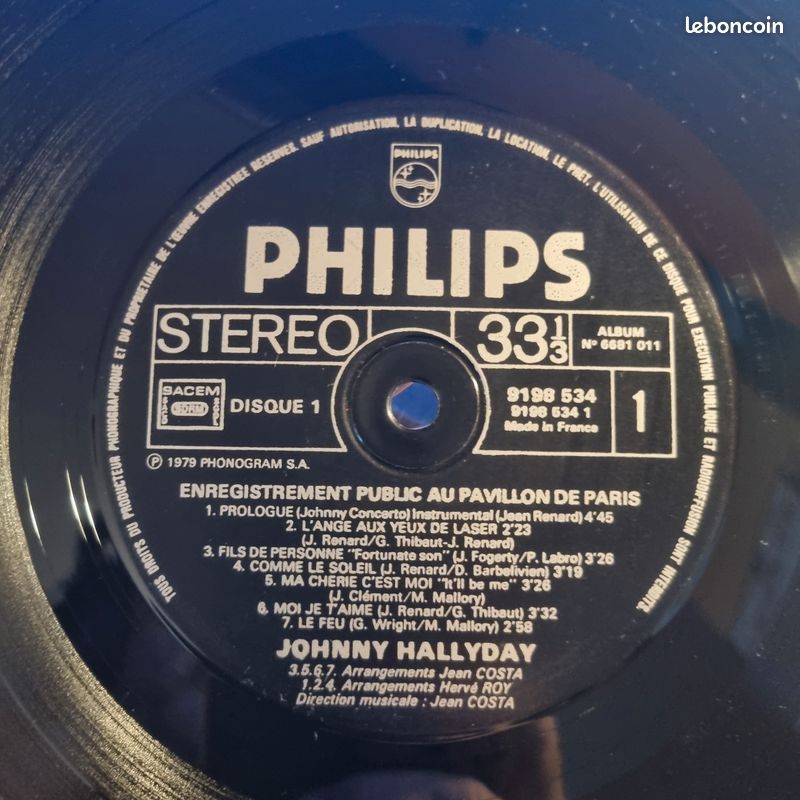 Johnny Hallyday – Pavillon De Paris - 2 X vinyle 33T (image 6)