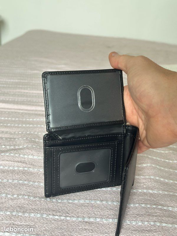 Porte-feuille homme effet carbone (image 3)