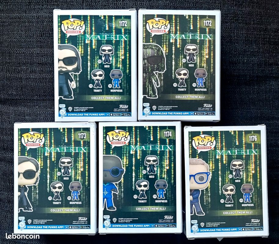 Figurines 5x Funko Pop Cinéma MATRIX RESURRECTION (image 2)