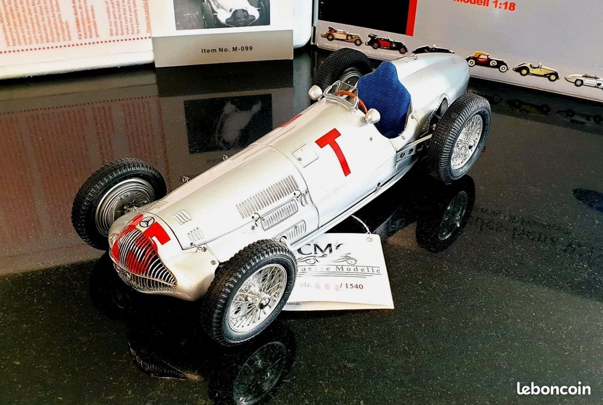 Décalcomanie Mercedes W154 Grand Prix D'Allemagne 1938 - Plusieurs échelles : 1:18, 1:24, 1:32, 1:43...