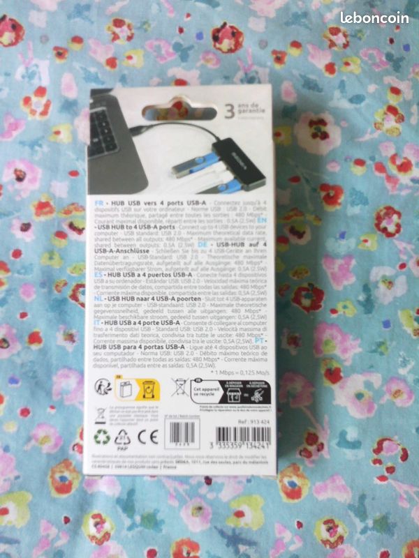 Câble vers 4 ports USB pour ordinateur (image 2)