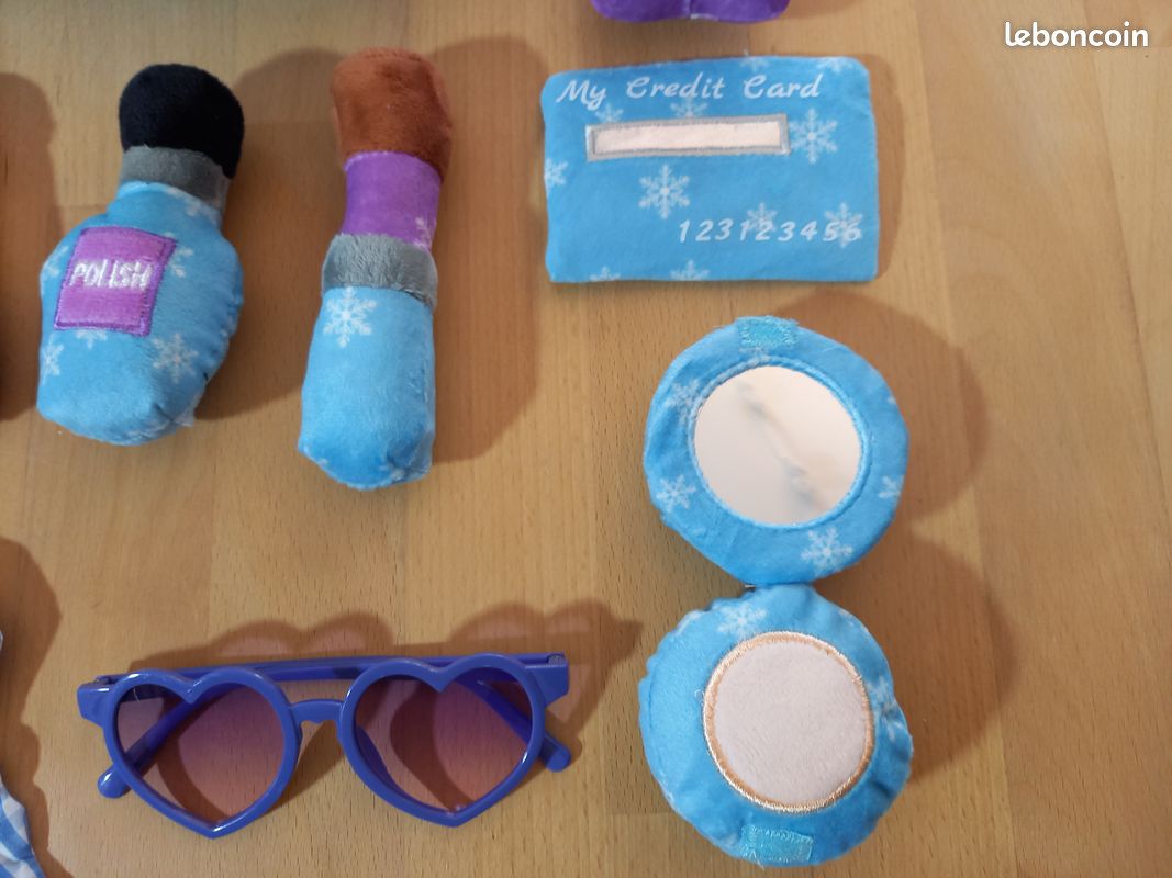 👜 Sac à main doudou et ses accessoires en tissu pour tout-petit (image 7)