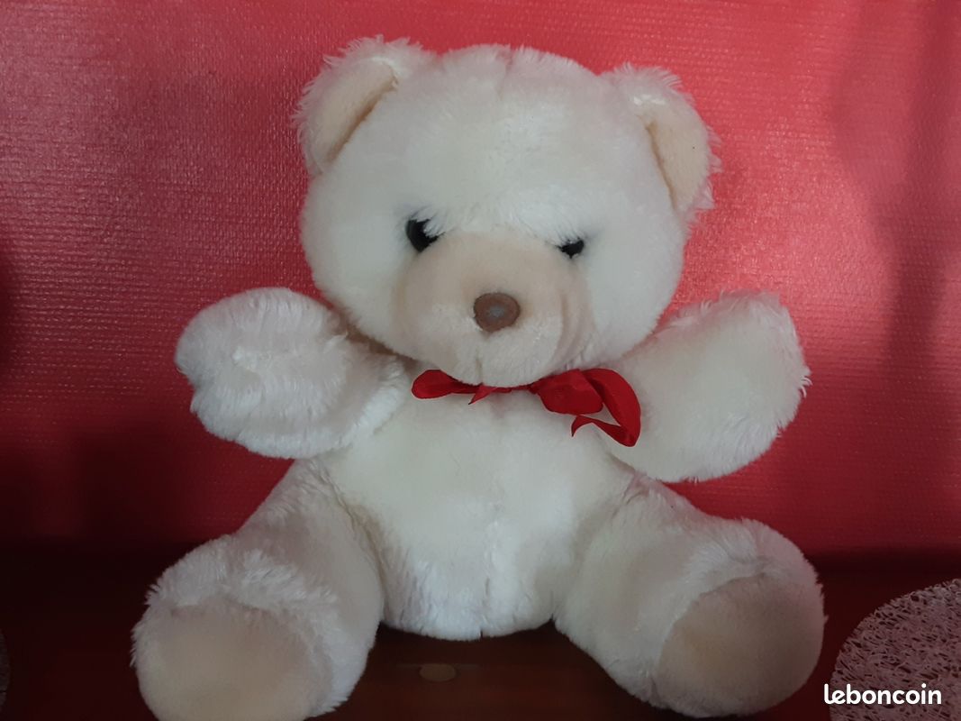 Nounours blanc 26 cm (image 2)