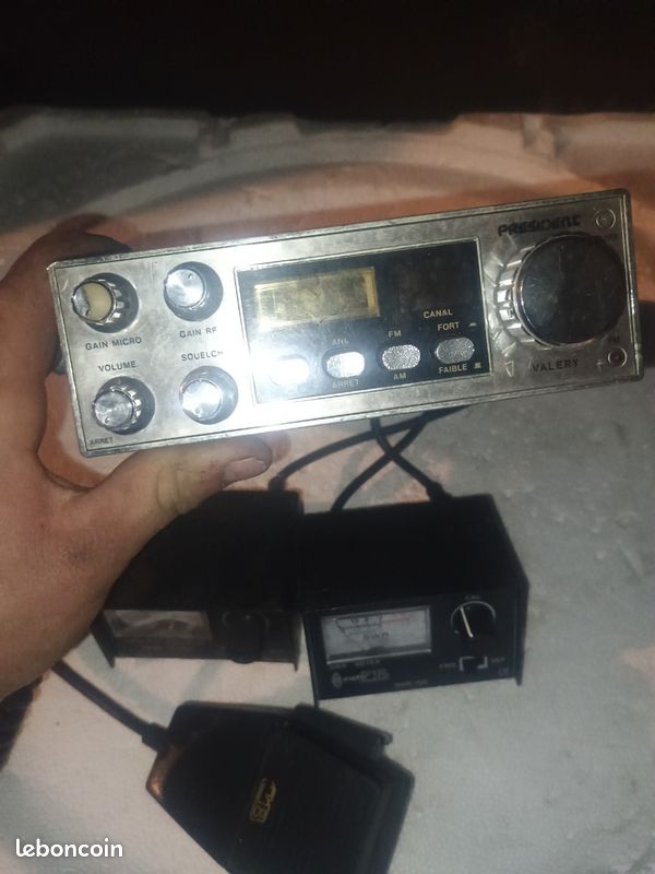 Lot Radio CB Vintage PRESIDENT VALERY + 2 SWR Meters / Tos-mètres - Collection