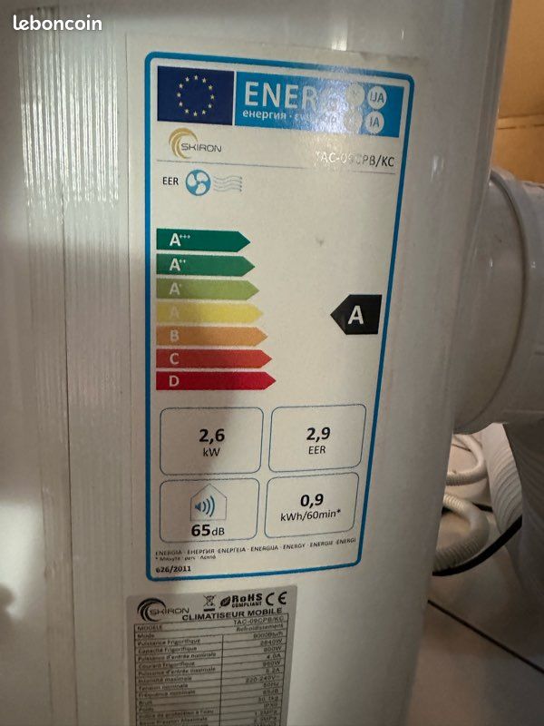 Climatiseur portable 9000 btu (image 2)