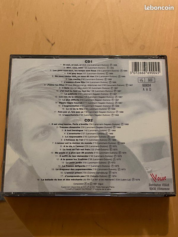 Double cd Jacques Dutronc complètement Dutronc (cds Or) (image 2)