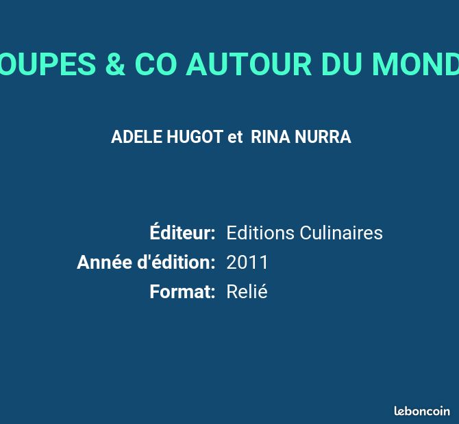 SOUPES & CO AUTOUR DU MONDE - ADELE HUGOT et RINA NURRA (image 2)