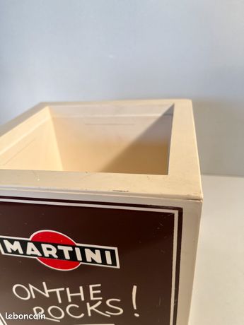SEAU A GLACONS MARTINI BLANC VINTAGE