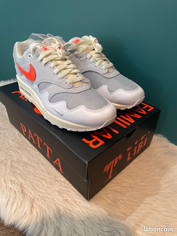 Nike Air Max 1 Patta Waves White Hyper Crimson (image 2)