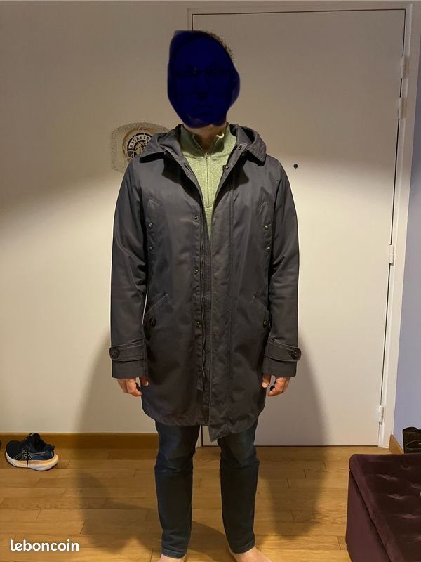 Parka grand froid Homme Marine, doublure amovible Cyrillus S