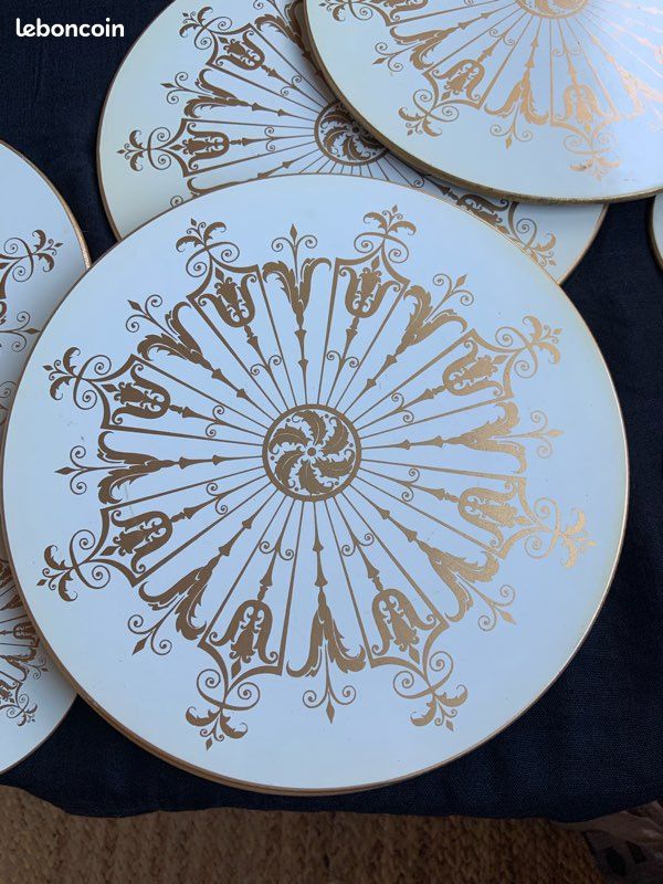 Lot 6 Sets De Table Lady Clare Thème Chevaux London - Vintage Rare