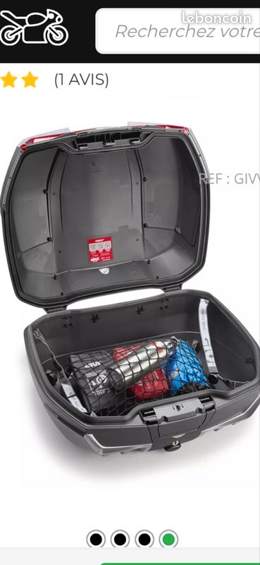 Top case GIVI 58 litres - Équipement moto