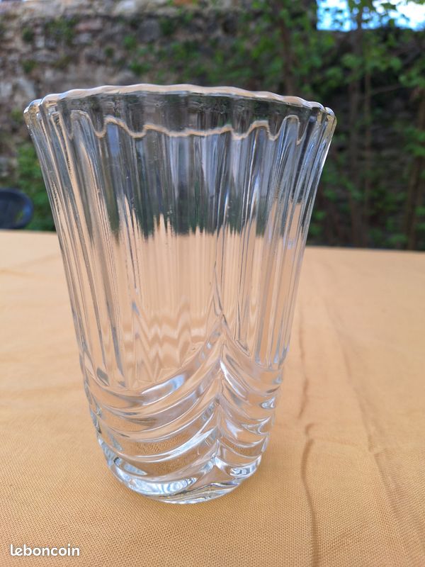 Grand Vase En Verre Transparent – Très Bon état – Occasion – Déco Française