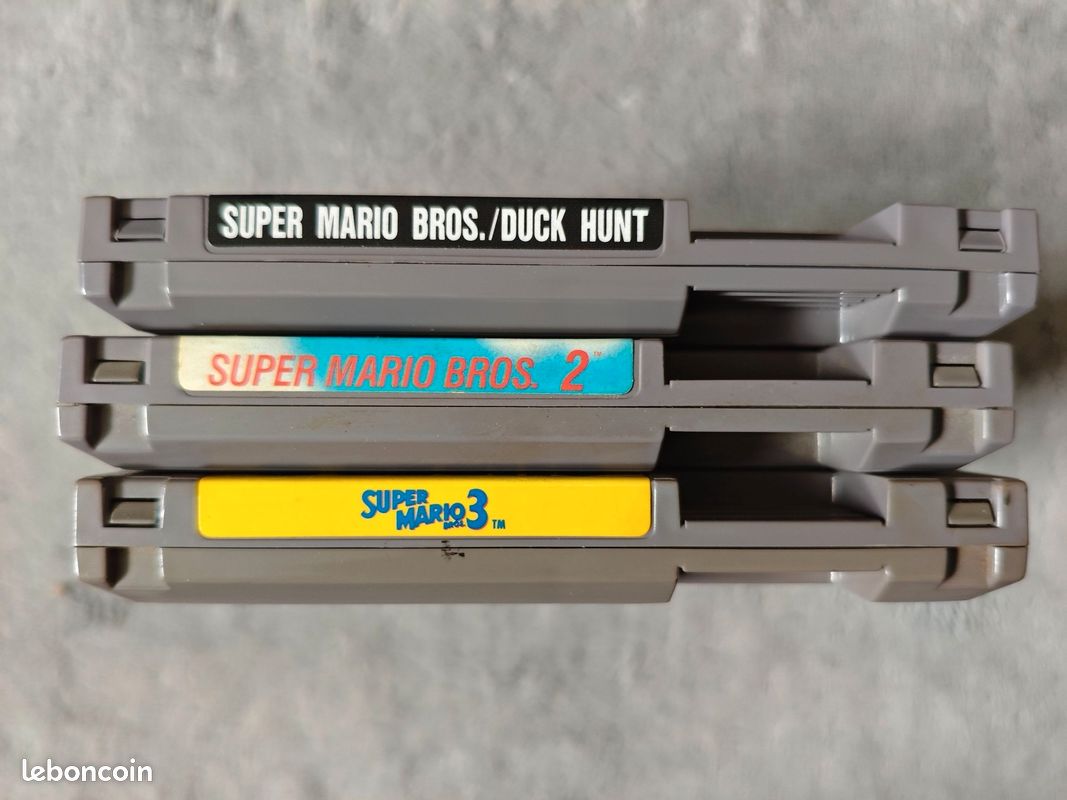 Lot NES - Super Mario Bros 1, 2 et 3 FRA - loose (image 5)