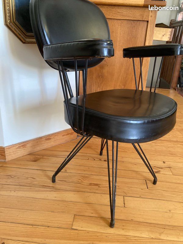 Fauteuil de coiffeur des années 20 en excellent état (image 3)