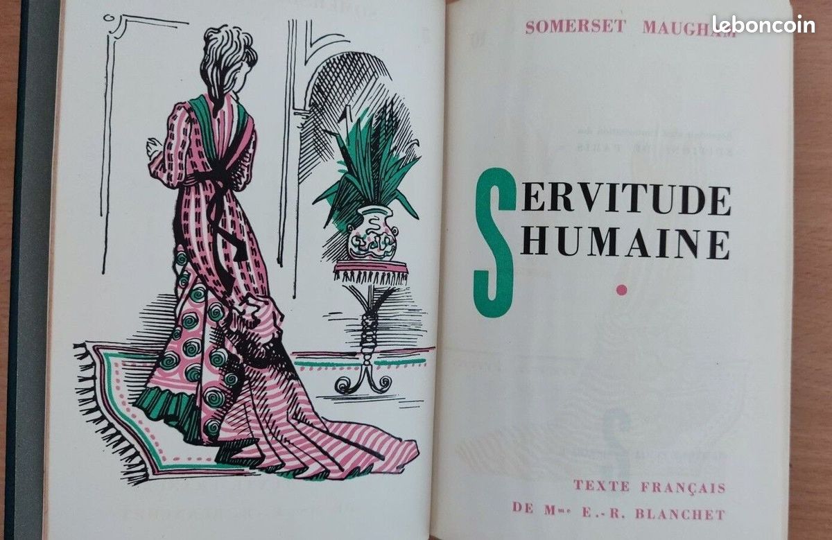 Servitude humaine de Somerset Maugham - 2/2 vol - numéroté (Club du Livre) (image 4)