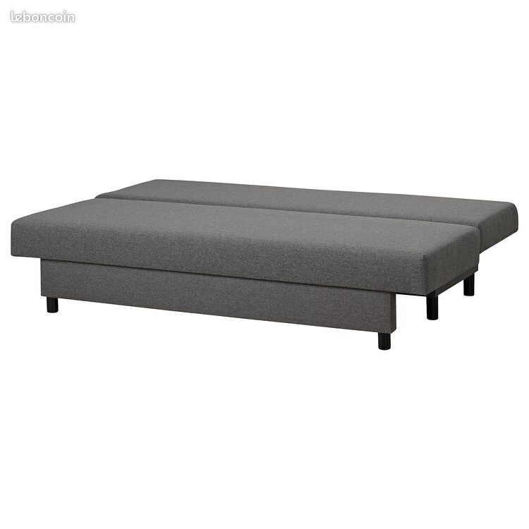 IKEA ASARUM Convertible 3 places, gris (image 2)