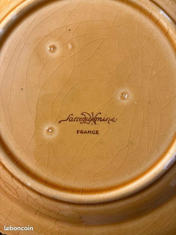 2 assiettes à dessert « fruits » Sarreguemines (image 3)