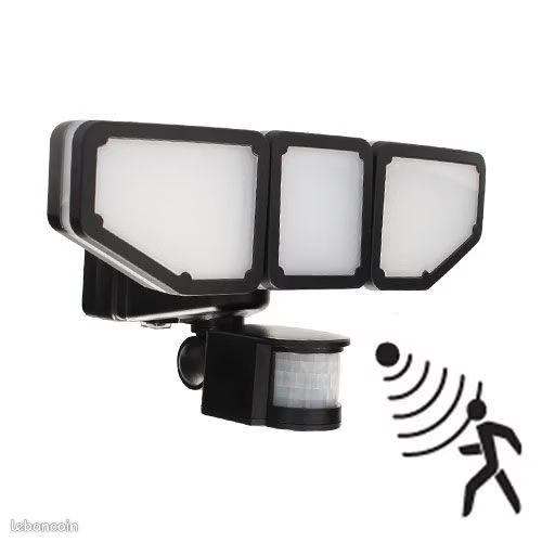 ARLUX Projecteur LED solaire à détection infrarouge Drift 15W 1000lm 4000K noir - 500591 (image 1)