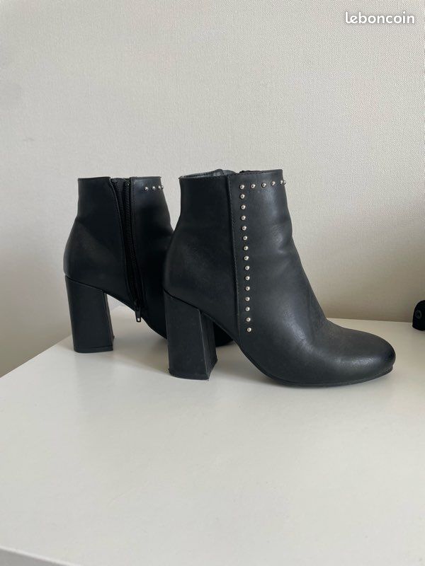 Bottines noires talon femme 36 Pimkie Chaussures