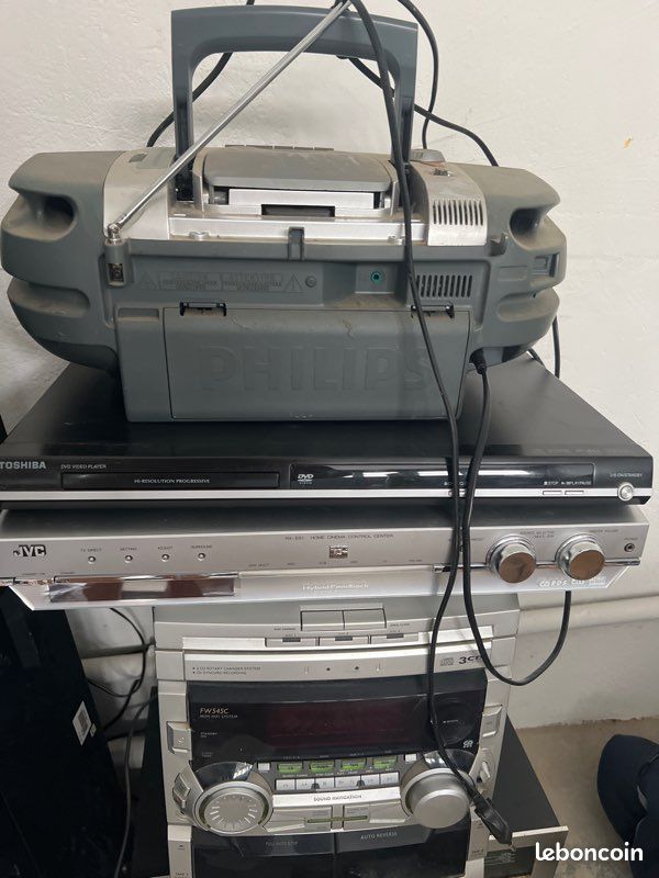Lot matériel Hi-Fi vintage – Philips / Pioneer / JVC / Toshiba + enceintes (image 2)