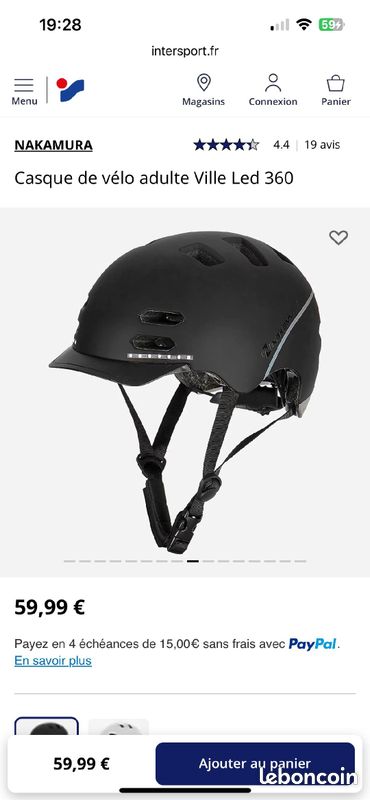 Intersport Casque Nakamura Led Casque De Vélo Led 360 Nakamura En