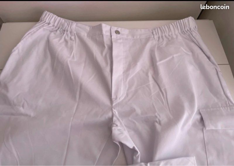 Pantalon blanc de travail taille 56/58 (image 2)