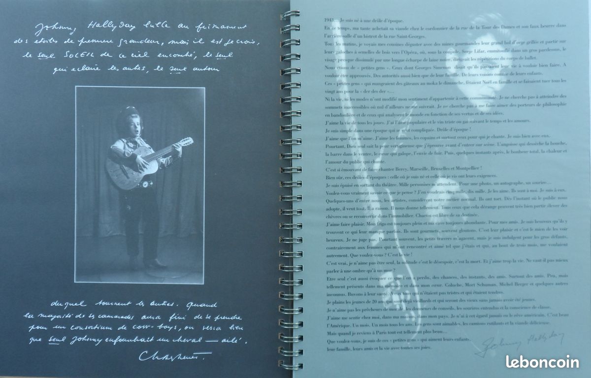 Johnny hallyday le livre métal très peu utilisé comme neuf série speciale collector numerotee 37256 (image 8)
