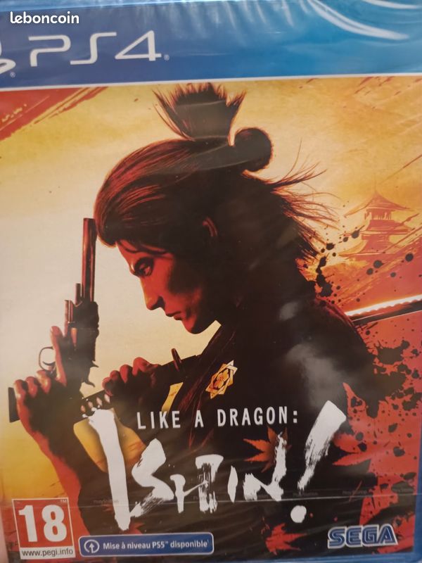 Jeu Yakuza Like A Dragon PS4 - Édition SteelBook - NEUF Sous Blister Scellé