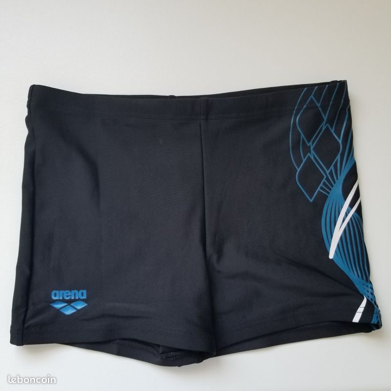 ARENA Maillot de Bain Noir Garçon Reflected JR Midjammer pas cher