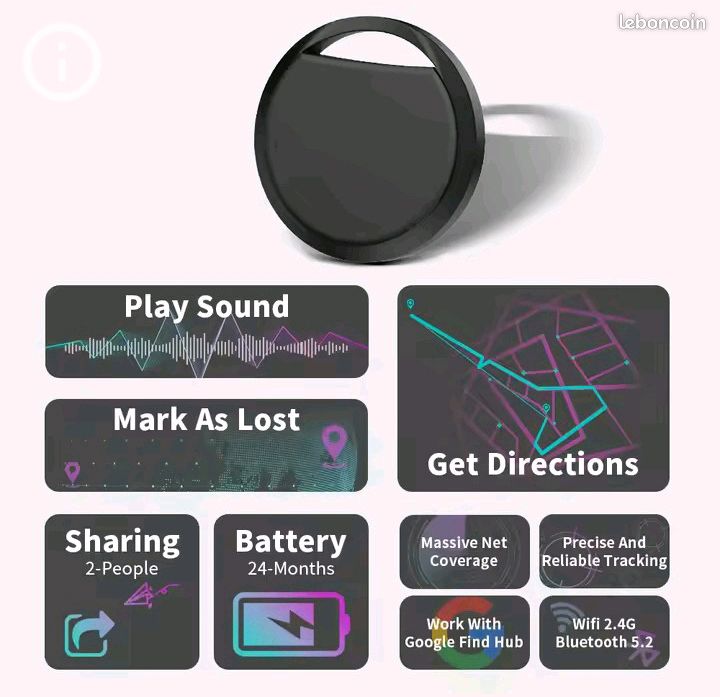 Tracker Neuf pour APP Google Android "Find my Hub" ou "Localiser" (image 1)