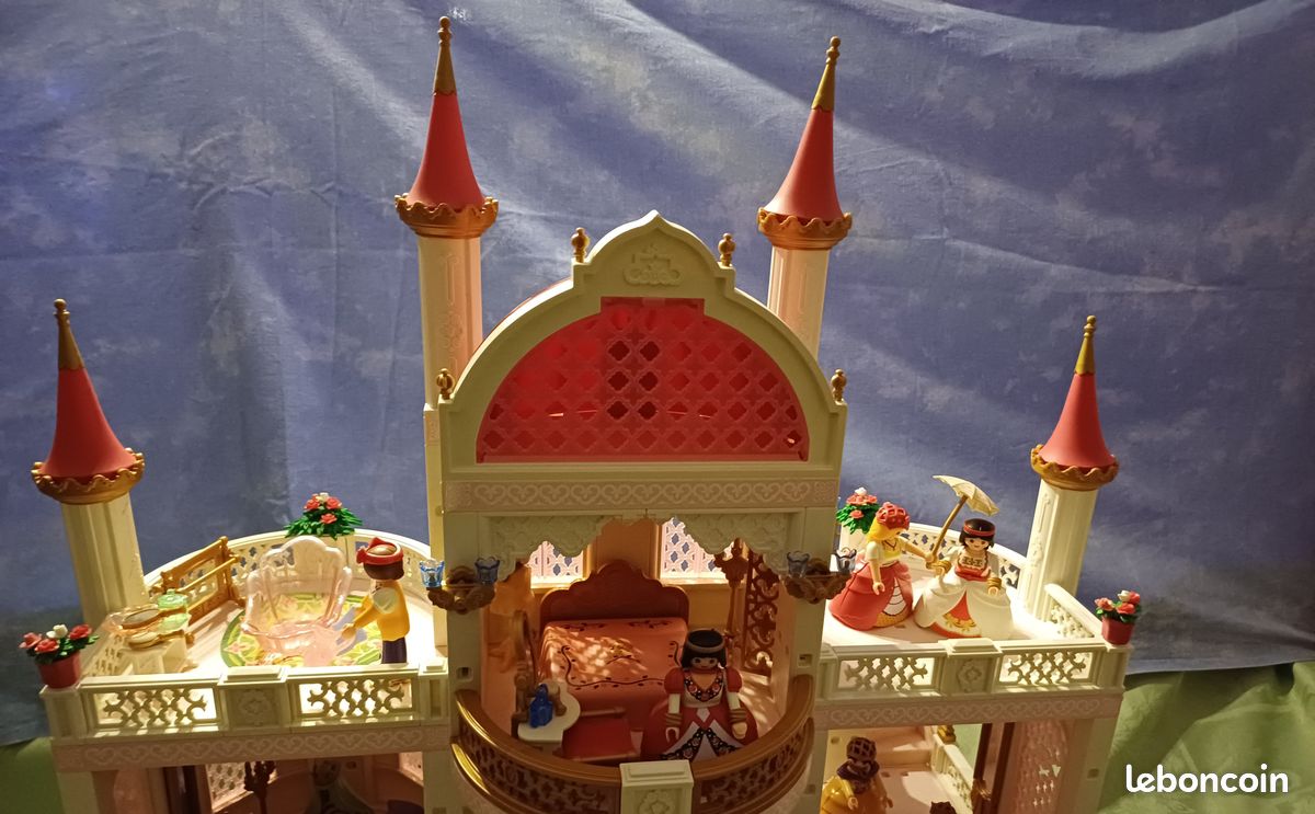 Accessoire Playmobil Vintage : Lustre / Lanterne à 3 Branches Pour Château Princesse (modèle 4250)