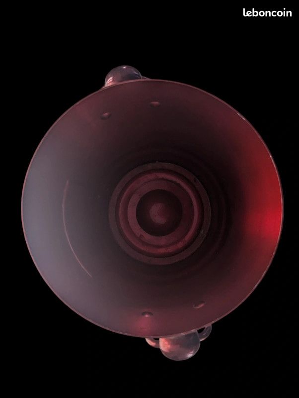 Seau à Champagne Vintage Maxim's De Paris, Aluminium émaillé Rouge, Années 1970