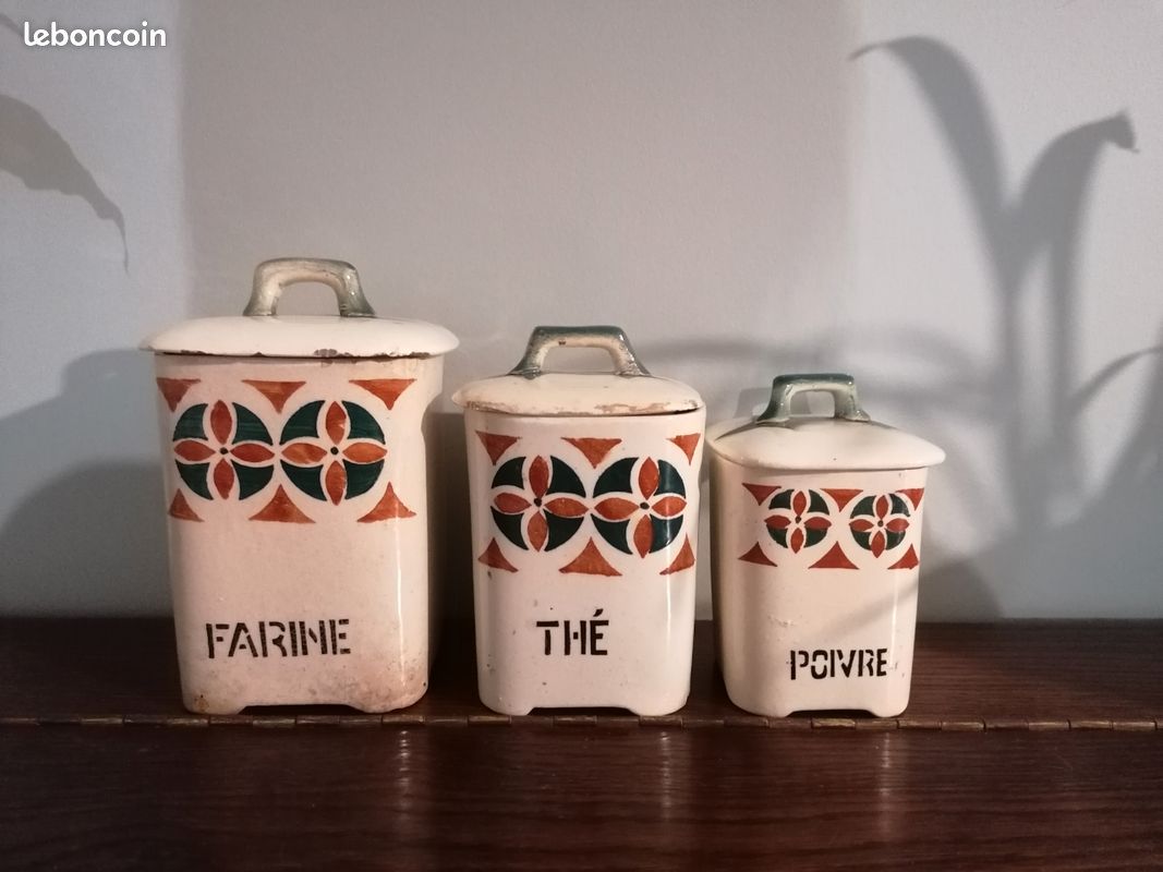 6 ANCIENS POTS A Epices En Aluminium Plaque Cuivre Deco Cuisine £28.99