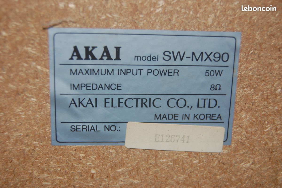 2 enceintes Akai 50W 8 ohm (image 2)