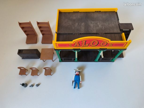 PLAYMOBIL Western 3461 - Le Saloon Vintage De 1976 - Occasion
