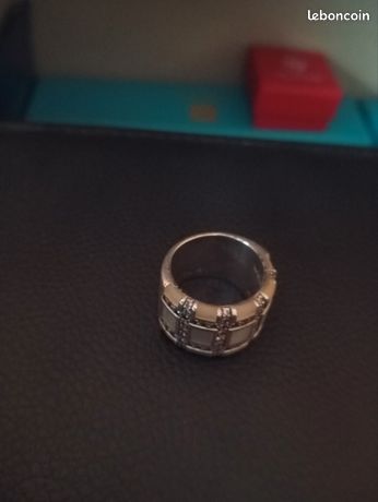 Bague Ancienne Agatha - Zirconiums Sur Argent Massif 925 - Taille 54 - Occasion Très Bon état