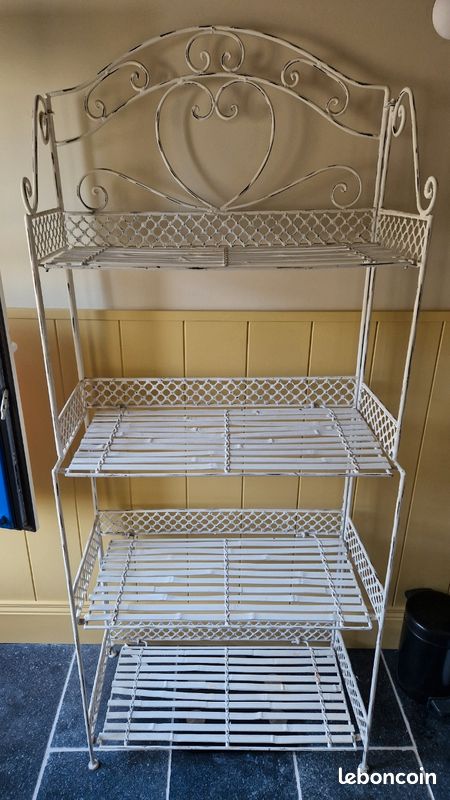 Etagere sur pieds blanche (image 1)