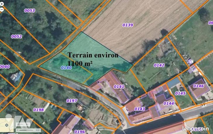 Terrain 1200 m² ALLEMANT