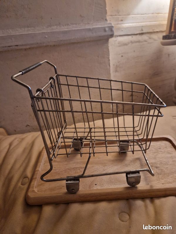 Caddie de course supermarché miniature et vintage (image 2)