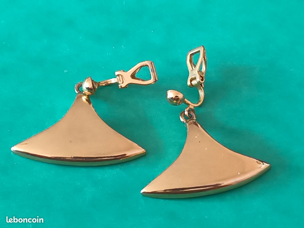 Paire De Clips D'oreilles Vintage P&M Paris - Boucles D'oreilles à Clips