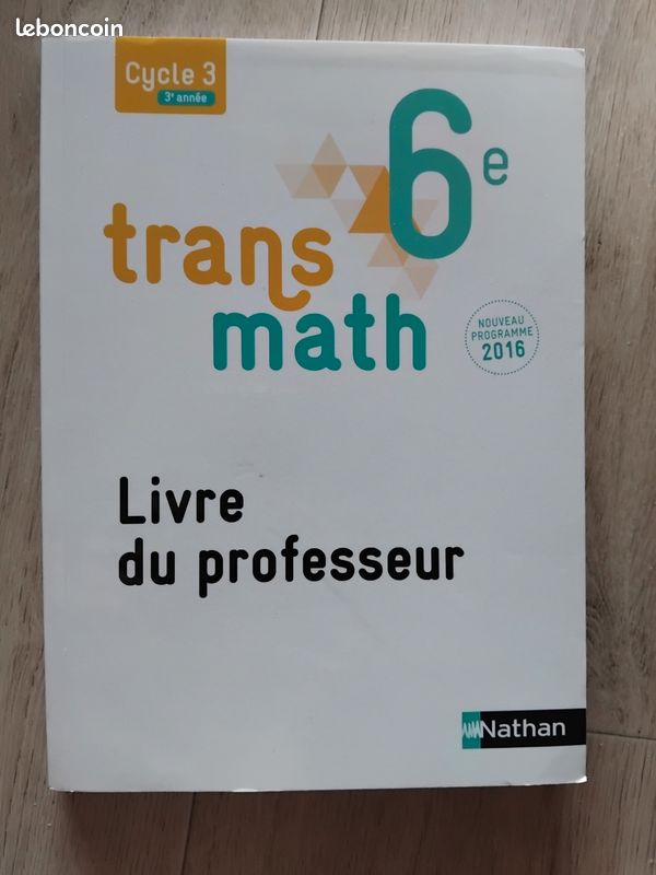 Transmath 6e livre du professeur corrigé nathan (image 1)