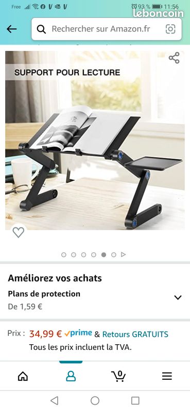 Tablette suport pc livre (image 2)