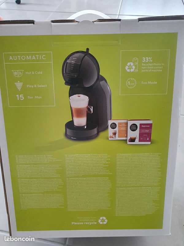 Machine café Nescafé Dolce Gusto Mini Me grise neuve (image 3)