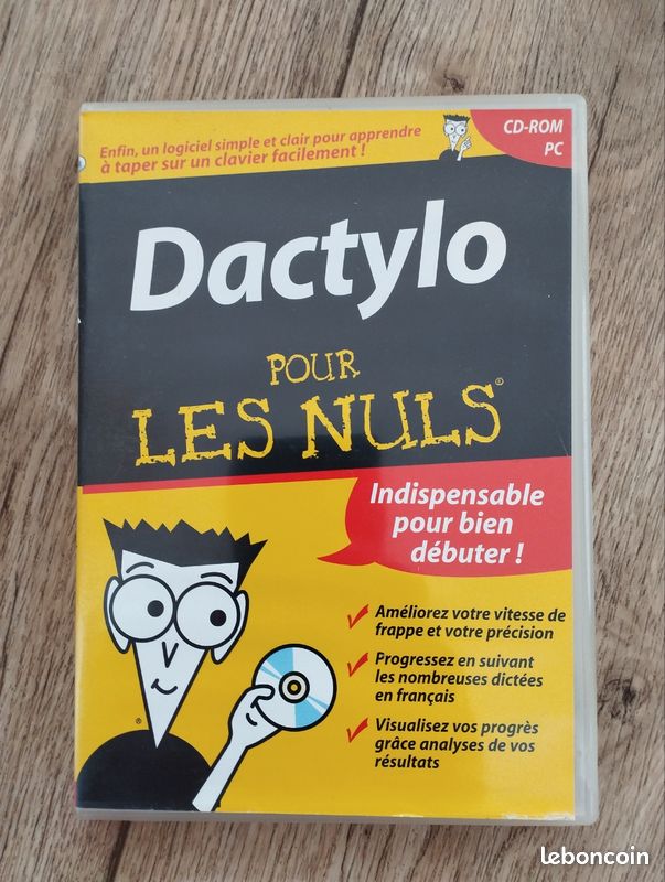 Cours De Dactylo Multimédia La Dactylo – CD-Rom PC (comme Neuf)